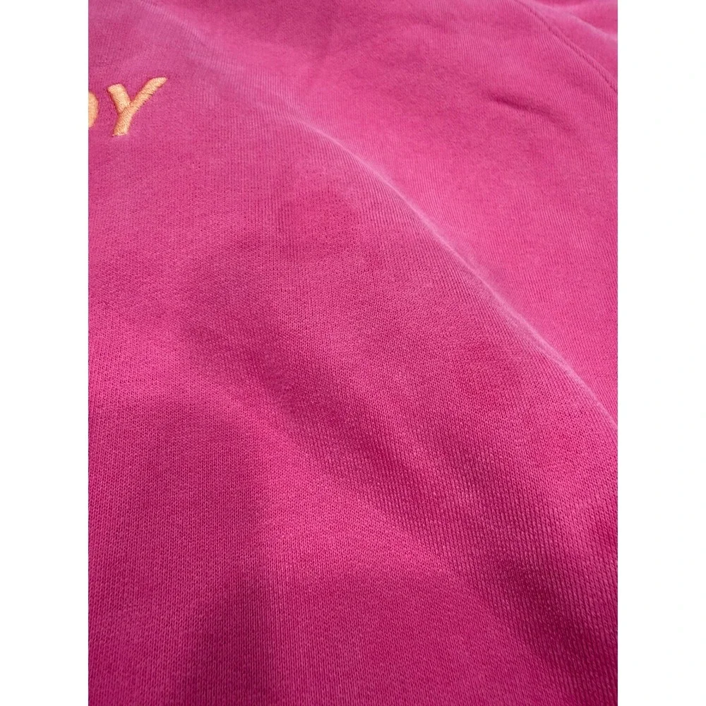 Dandy Worldwide Pink Lets Watch The Sunset Embroidered Hoodie Mens Size M